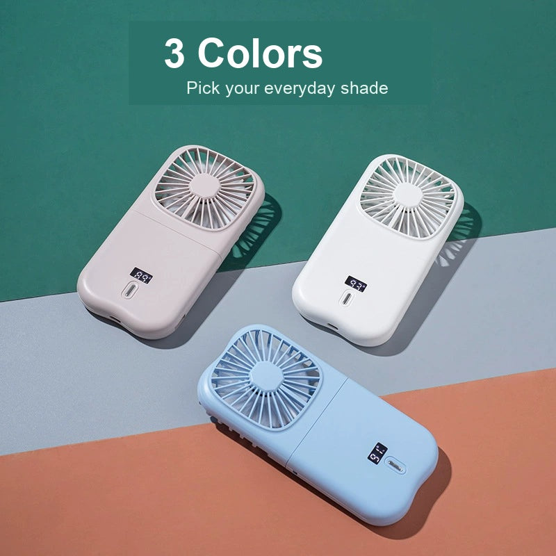 2000mAh quiet mini neck and handheld fan - product image 5