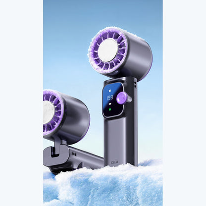 90-degree foldable USB rechargeable neck fan - product image 1