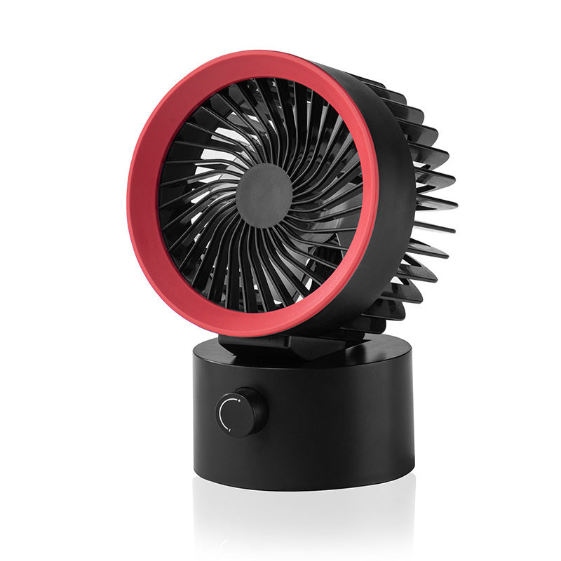 F87 mini oscillating desktop air circulator fan black version