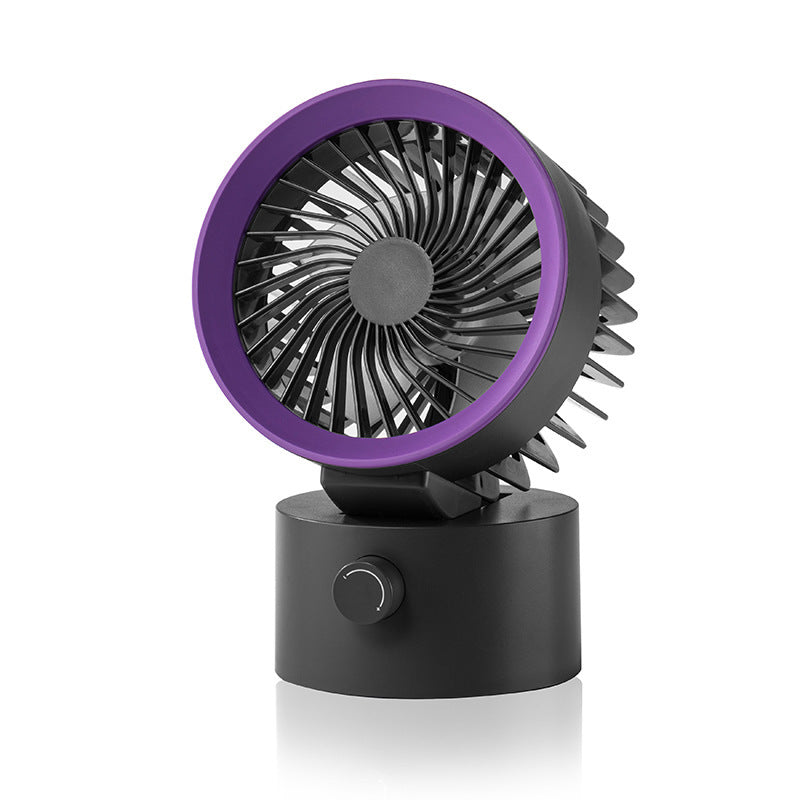 F87 compact oscillating USB desktop fan gray version