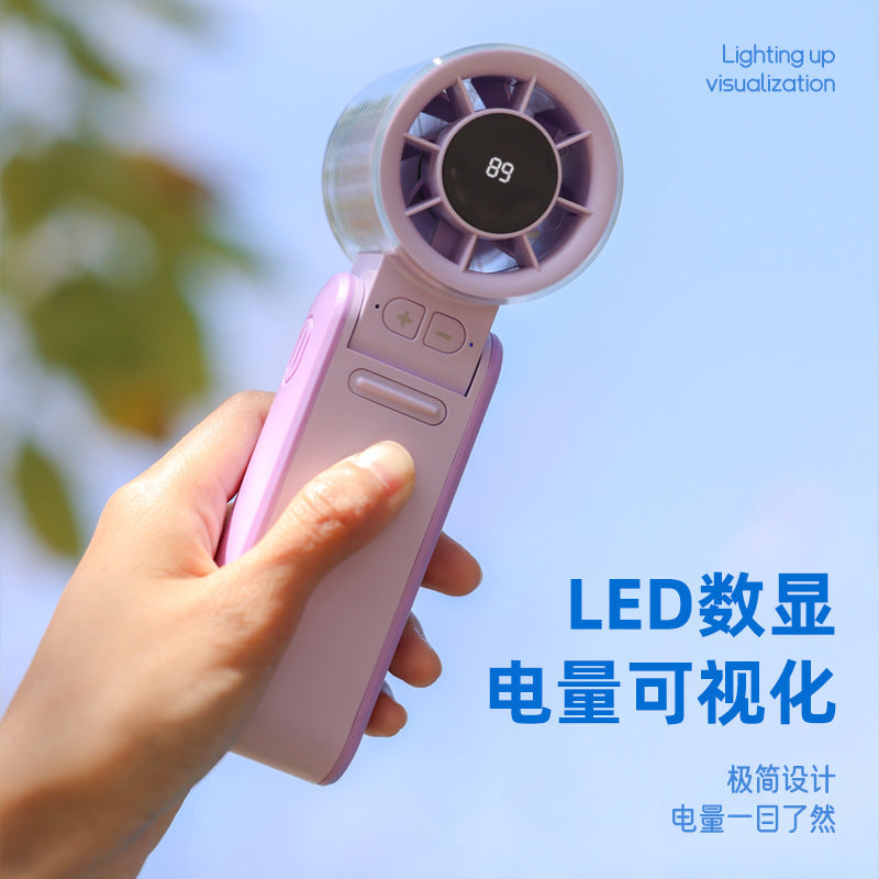 Portable turbo fan with digital display