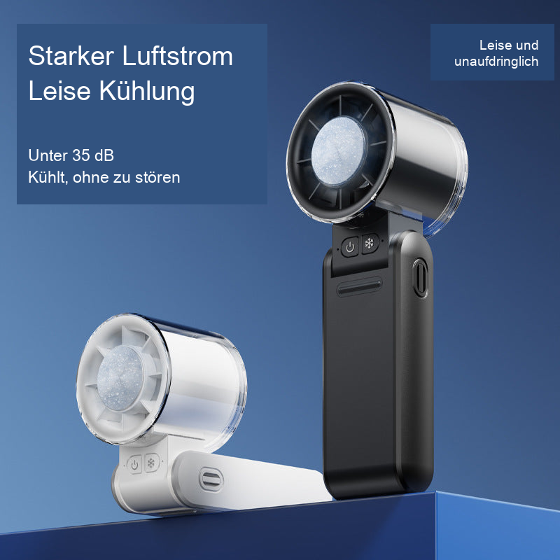 Faltbarer Turbo-Kühlhandventilator | USB Digitaler tragbarer Ventilator
